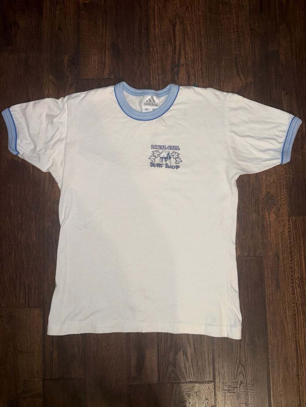 Vintage Adidas Local Call Surf Shop Ringer T-Shirt